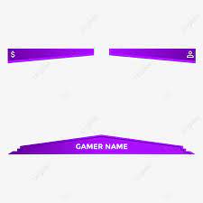 Modern Geometric Yotube Gaming Live Streaming Overlay With Purple Colors Also Can Be Used For Twitch Obs Studio Template Streaming Online Png And Vector With Purple Color Overlays Live Streaming
