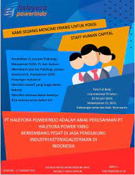 Saat ini pt haleyora powerindo sedang membuka lowongan kerja terbaru juni 2021. Lowongan Kerja Pegawai Pt Haleyora Powerindo Pt Pln Group Tahun 2020 Rekrutmen Lowongan Kerja Cpns Bumn Bulan Agustus 2021