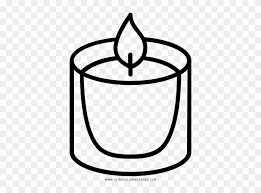 Print and color christmas pdf coloring books from primarygames. Votive Candle Coloring Page Line Art Clipart 3361124 Pikpng
