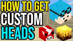 How To Get Custom Mob Player Heads Minecraft Bedrock Edition Youtube