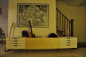 When kerry started his masters this fall, he wanted needed some bigger desk space. Alex Credenza Ikea Hackers