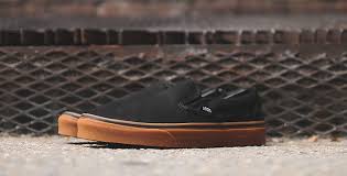 Black And Gum Vans Vans Slip On Black Gum Nicekicks Com Vans Slip On Black Black Gums Vans Slip On