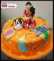 Indian Themed Baby Shower Cake Baby Shower Indian Baby Showers Baby Shower Cakes Shower Cakes