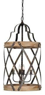 (0.0) out of 5 stars. Kennedy Chandelier Wood And Metal Chandelier Wood And Metal Farmhouse Light Fixtures
