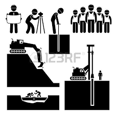 Handyman Electrician Locksmith Contractor Working Fixing Repair Civil Engineering Pictogram Engineering