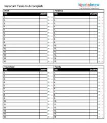 printable time management charts lovetoknow