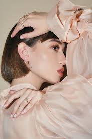 Dainty X Studs Earrings With Pearl and Diamonds