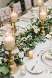 Huge sale on wedding reception flowers now on. 15 Greenery Garland Wedding Centerpiece Ideas For Long Table Oh Best Day Ever