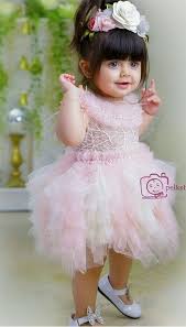 Pin By Santhi Kovvuri On Cute Babies Baby Girl Pink Dress Cute Baby Girl Images Girls Pink Dress