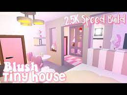Blush Tiny House Speed Build Roblox Adopt Me Youtube Cute Room Ideas Unique House Design Home Roblox