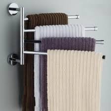 Just like the hooks and clips, you will need at least two bars which you will mount on the wall, and run a rope between them. Small Bathroom Towel Rack Ideas Design Corral