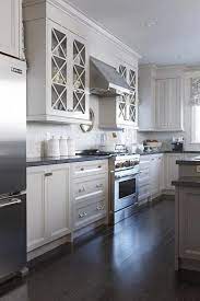 Today we're going to focus on black appliances and how to coordinate them into a kitchen with white or gray cabinets. Honed Steel Gray Granite Carrara Marble Backsplash Home Kitchens Classic Kitchens Sarah Richardson Kitchen