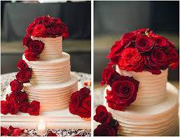 Black And White Wedding Cakes With Red Roses Classic Fall Wedding Black And White With Crimson Red Roses Wedding Cake Red Red Rose Wedding Cake Red Rose Wedding