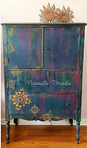 Sweet Boho Hand Painted Dresser Hand Painted Dressers Funky Painted Furniture Boho Furniture