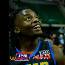 Arts & Technology Academy of Pontiac celebrates after beating Westwood  76-40 in the Division 3 @mhsaasports Boys Basketball Semifinal