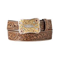 Nocona Ladies Western Light Brown Leather Belt N320005648
