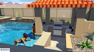 Charles Family Backyard Design Concept by Jeremy Hunt at Presidential Pools,  Spas & Patio - YouTube