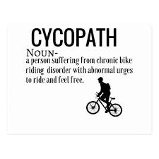Funny Cycopath Noun Design Dictionary Definition Postcard Zazzle Com Cycling Quotes Funny Bike Quotes Psychology Quotes