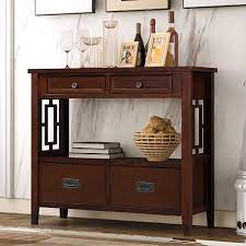 See more ideas about buffet, narrow sideboard, sideboard. Must Have Modern Console Table Wood Sofa Table With 4 Drawers And 1 Shelves Sideboard Buffet Table Narrow Accent Table Furniture For Entryway Living Room Bedroom Hallway Espresso From Unbraned Accuweather Shop