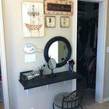 ドレッサーをdiy 狭い部屋でも女子の願いを叶える2way家具 diy makeup vanity bathroom mirrors diy small space diy
