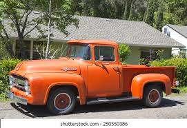 Image result for Orange 1956 Truck