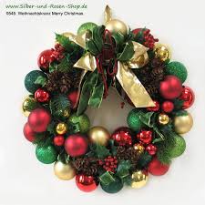 Weihnachtskranz Merry Christmas Rot Grun Weihnachtstischschmuck Weihnachtsfarben Weihnachtskranz