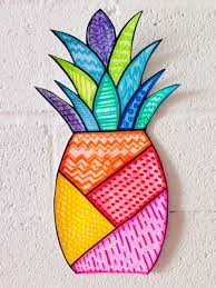 A Little Pineapple Art Summer Art Projects Art Projects For Teens Pineapple Art