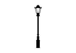Retro Street Lamp Vector Street Lamp Lamp Art Clipart
