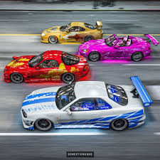 With the help of paul walker and vin diesel's chemistry and some intense racing scenes, rob cohen's the fast and the furious (2001) was an instant hit among racing fans. 2 Fast 2 Furious R34 Gt R Rx 7 S2000 And Supra Have A Digital Drag Race Autoevolution