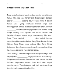 Karena merasa iba, akhirnya para pemburu itu meninggalkan singa di sana, untuk diambil keesokan harinya, saat tenaganya sudah habis dan dia tidak bisa melawan lagi. Sinopsis Cerita Singa Dan Tikus