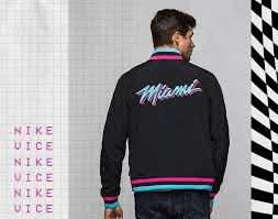 The miami heat revealed their 2021 nike city edition jerseys yesterday, which again is inspired by miami vice and miami nights. Vice Nights Collection Nike Miami Heat Vice Black City Edition Courtside Jacket Long Sleeve Tshirt Men Miami Heat Heat