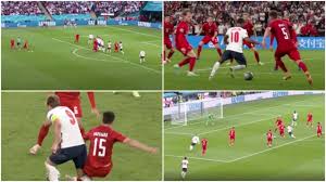 Referee deemed england's raheem sterling was fouled by denmark's mathias jensen and a penalty was awarded during their euro 2020, semifinal match at wembley stadium in london on july 7, 2021. Heehggnnya4wdm