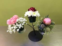 bougeoir de cupcakes centre de table bougeoirs composition florale