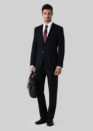 Visita il sito ufficiale di giorgio armani. Abito Linea Trader Blu In Pura Lana Uomo Giorgio Armani
