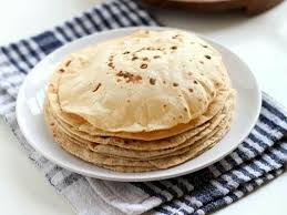 Bread Chapati Or Roti Plain Commercially Prepared