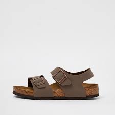 The best online selection of sandals birkenstock. Boys Brown Birkenstock Double Strap Sandals River Island