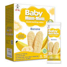 Buy Baby Mum Mum Rice Rusks Banana Gluten Free Allergen Free Non GMO Rice  Teether Cookie for Teething Infants 176 Ounce Pack of 6 at Ubuy Pakistan