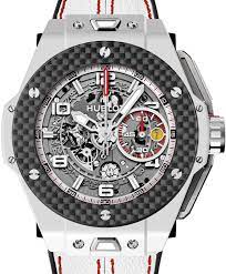 Hublot mdm, hublot big bang, hublot classic fusion, hublot spirit of big bang, hublot watches for men, hublot watches for women, hublot ferrari, hublot classic, hublot black, hublot fusion, hublot diamonds, hublot skeletons, hublot carbon fiber, hublot blue, hublot grey, hublot green, hublot style. Hublot Big Bang Unico Ferrari 401 Hq 0121 Vr Skeleton Arabic Carbon Fiber Bezel White Ceramic Case Leather 45mm Brand New