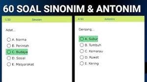 Sinonim dan antonim tahun 6. Sinonim Youtube