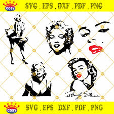 Marilyn monroe svg silhouette eps dxf ai files for cameo & cricut machine, sublimation print and cnc cutting machine. Marilyn Monroe Svg Celebrity Svg Celebrity Clipart Marilyn Monroe Svg Bundle Cosysvg Com