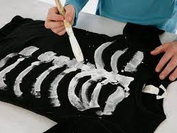 How To Make Halloween Skeleton Costume Instructions Homemade Halloween Costumes Homemade Halloween Skeleton Halloween Costume