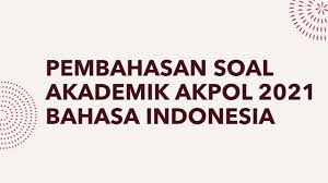 Padahal, inti dari tes akademik adalah sama dengan materi ujian di sekolah. Pembahasan Soal Tes Akademik Akpol 2021 Bahasa Indonesia Youtube