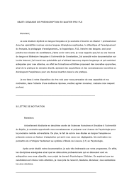 Ce dossier licence sciences du langage vous propose 2 lettres de motivation et 5 autres modèles d'introduction. Lettre De Motivation