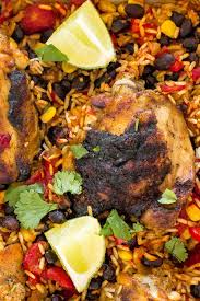 One Pan Mexican Chicken Rice Bake Chef Savvy Recipe Mexican Chicken And Rice Healthy Chicken Recipes Chicken Rice Bake