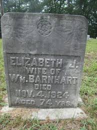 Elizabeth Jane Jordan Barnhart (1850-1924)