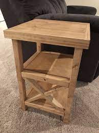 Small X End Table Plans Chisel Fork End Table Plans Woodworking Projects Table Rustic End Tables