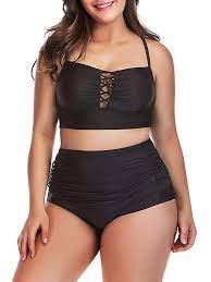 Cute Two Piece Plus Size Bathing Suit Very Soft Comfortable Will Make You Look Amazing Top Adjustable Retro Bathing Suits Retro Swimsuit Chic Swimsuit
