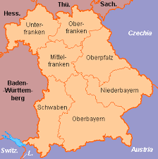 Schaut euch die schönen städte in der oberpfalz in bayern an! Clickable Map Of Bayern Germany