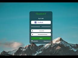 تصميم صفحة تسجيل دخول احترافية Html Css Youtube
