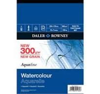 Daler Rowney Gouache Daler Rowney Aquafine Textured Watercolour Pad -  300gsm, 50 Sheets, A3 Or A4 Size, Made In England Drawing Pad